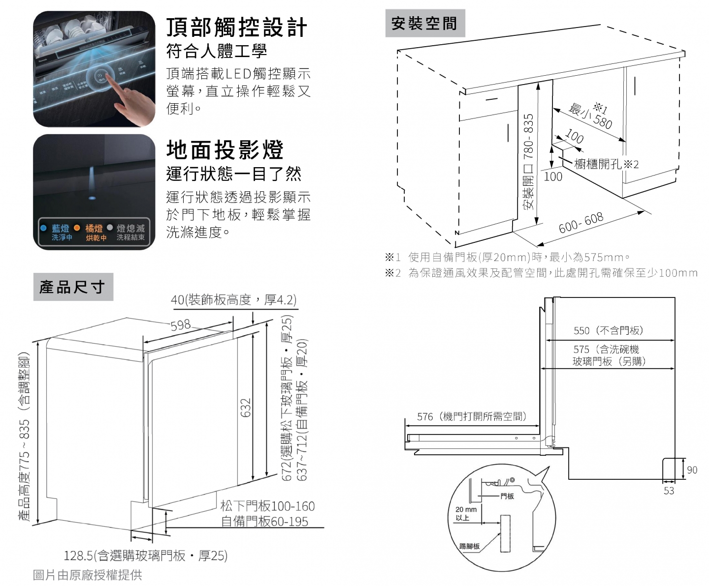 嵌入式自動洗碗烘乾機